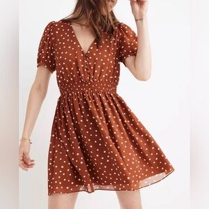 Madewell Smocked-Waist Mini Dress